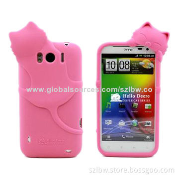 Animal Design Silicone Cases for iPhone 4/4S, Customized Designs Welcomed